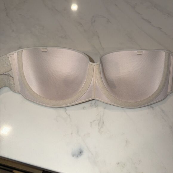 Push Up Bra Beige 32C Missing Straps - Picture 3 of 5
